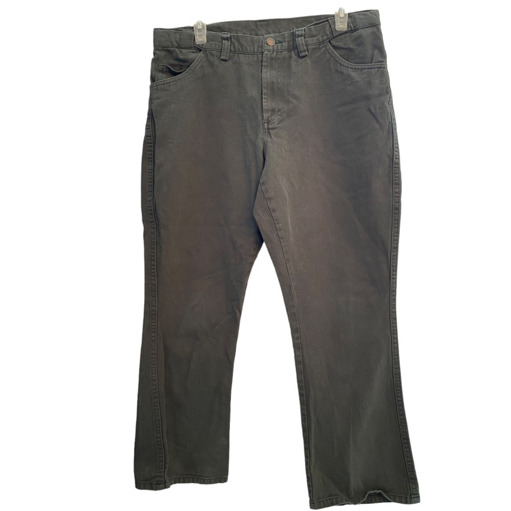 U. S. Forest Service Olive Green Jeans Straight Leg Sz 14